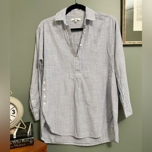 Madewell Oversized Striped Popover, XXS